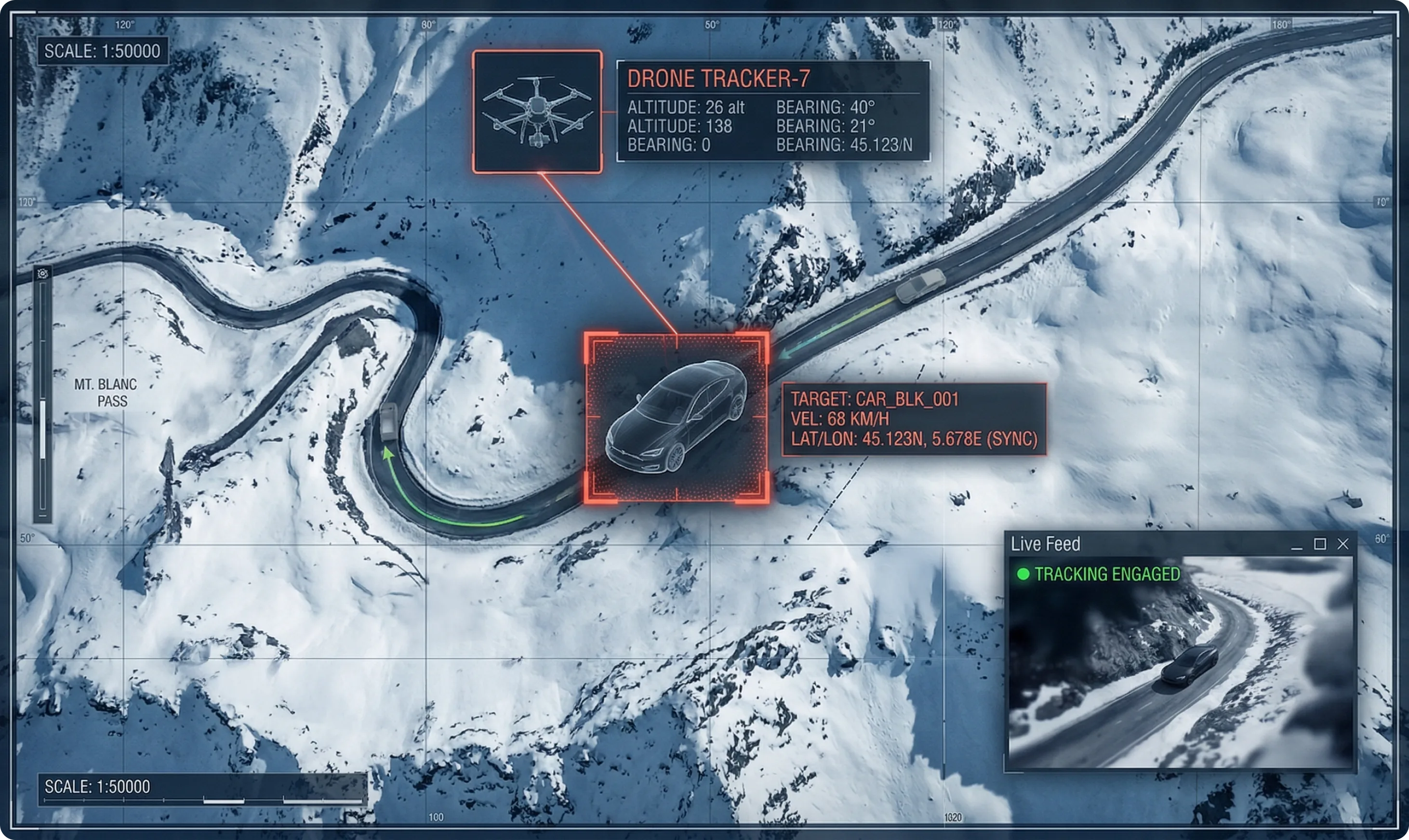 Target tracking result visual