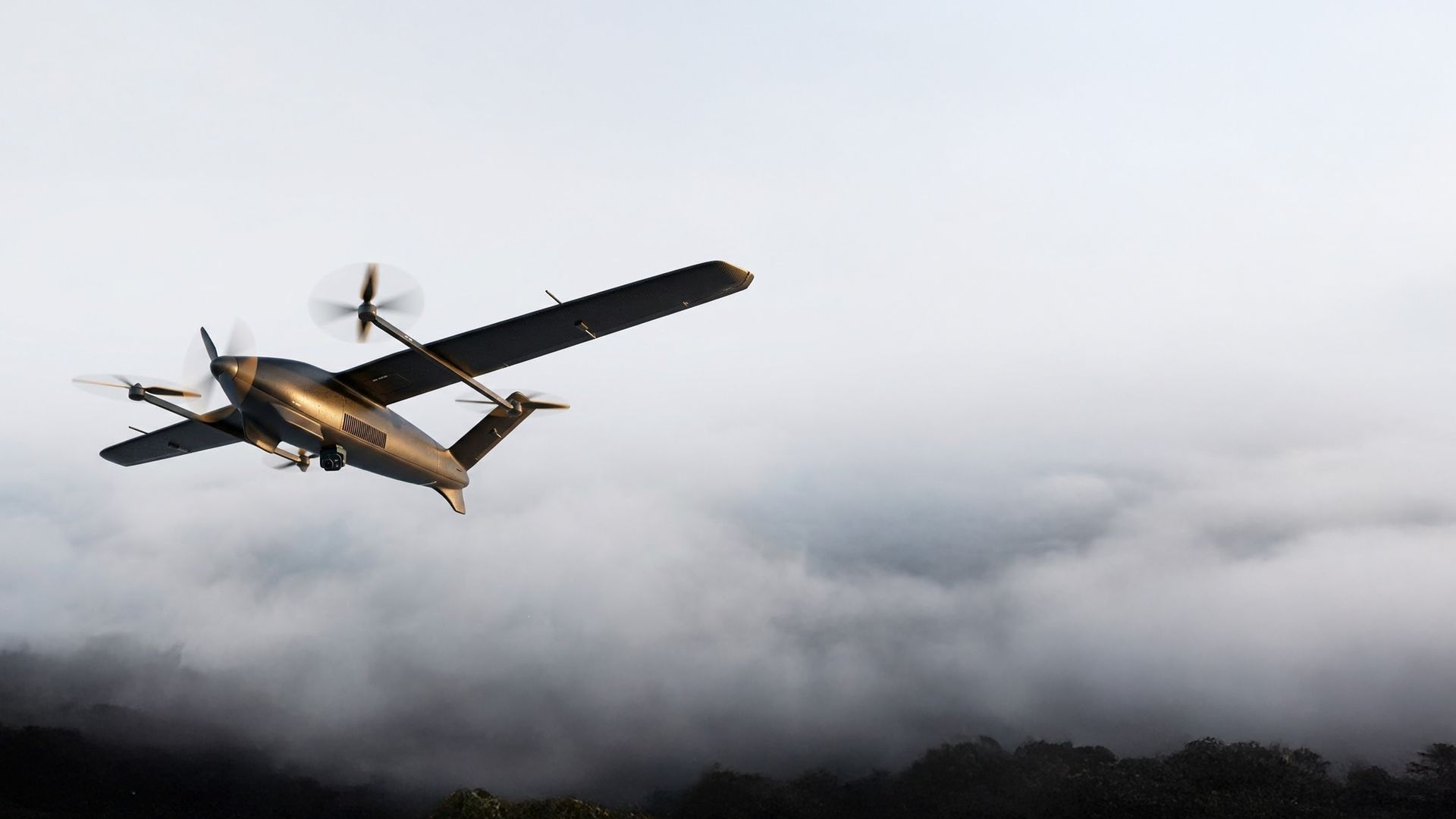 Landcam aircraft in flight